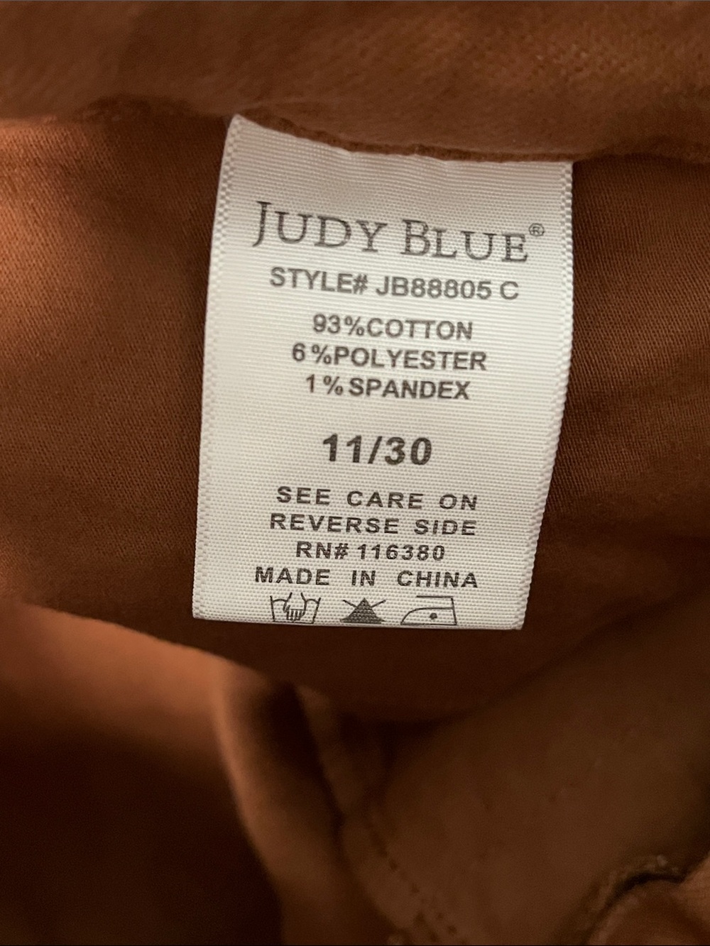 Judy Blue Wide Cropped Jeans Size 30 High Rise Brown - Picture 5 of 10